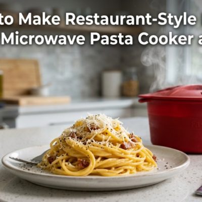 How to Make Restaurant-Style Pasta Using a Microwave Pasta Cooker at Home