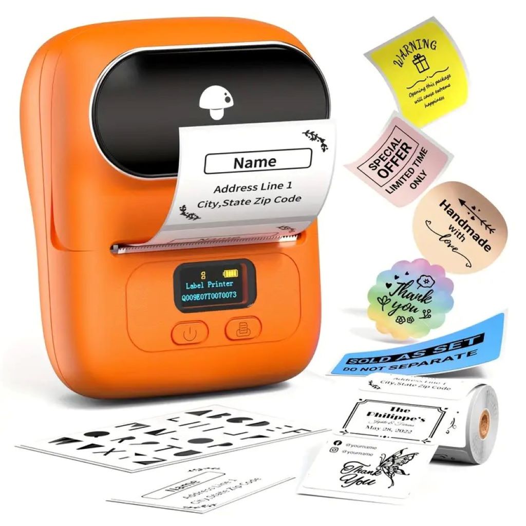 Compact label printer on a packing station for New York online businesses